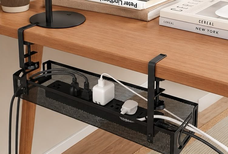 Under-Desk Cable Management & Storage Tray - Image 4