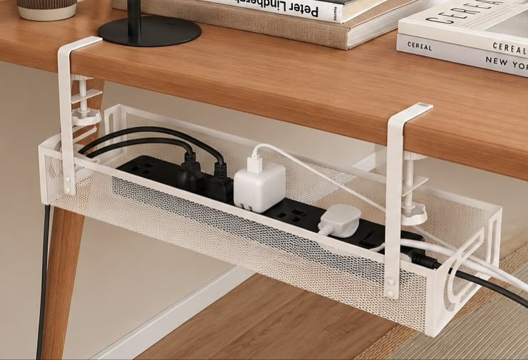 Under-Desk Cable Management & Storage Tray - Image 3