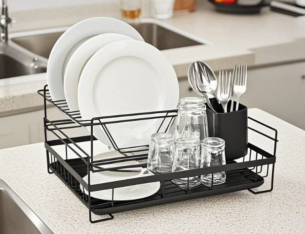 Modern Minimalist Metal Kitchen Storage Rack - Image 4